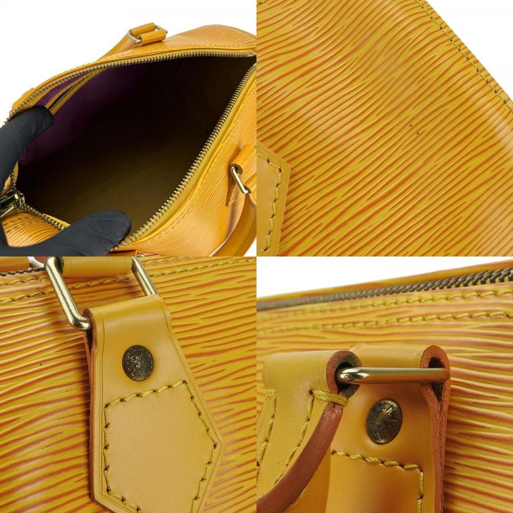 LOUIS VUITTON Handbag Speedy 25 M43019 Epi Leather Tassili Yellow Women's - Picture 7 of 10